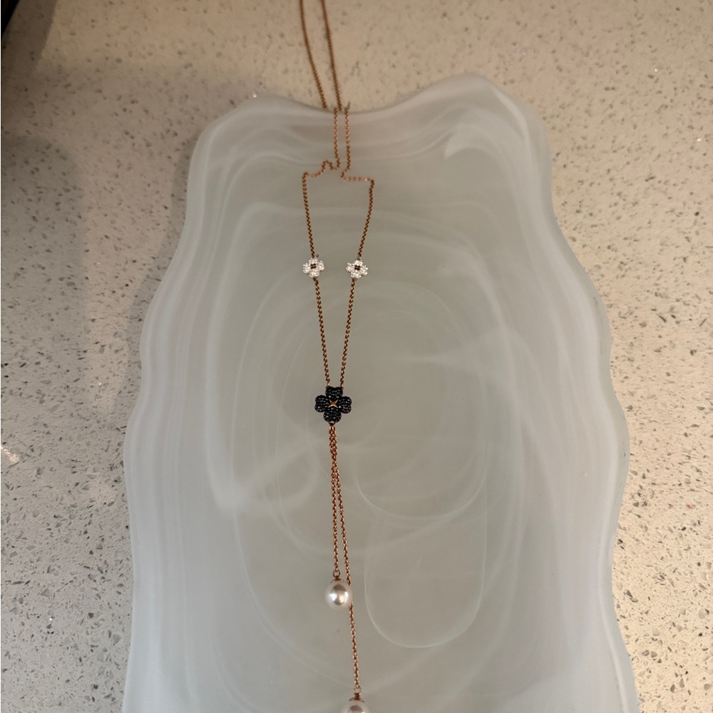 Swarovski Elegant Black and White Necklace